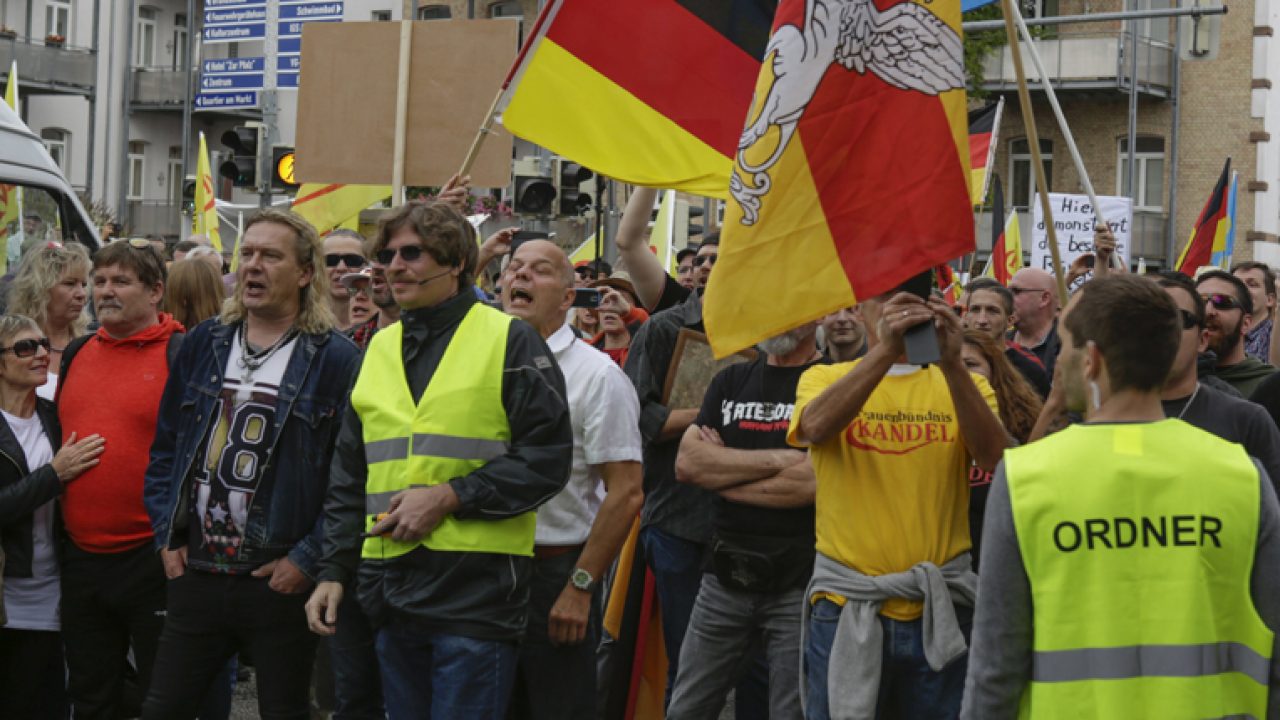 Germany: Anti-Fascist protest in Kandel