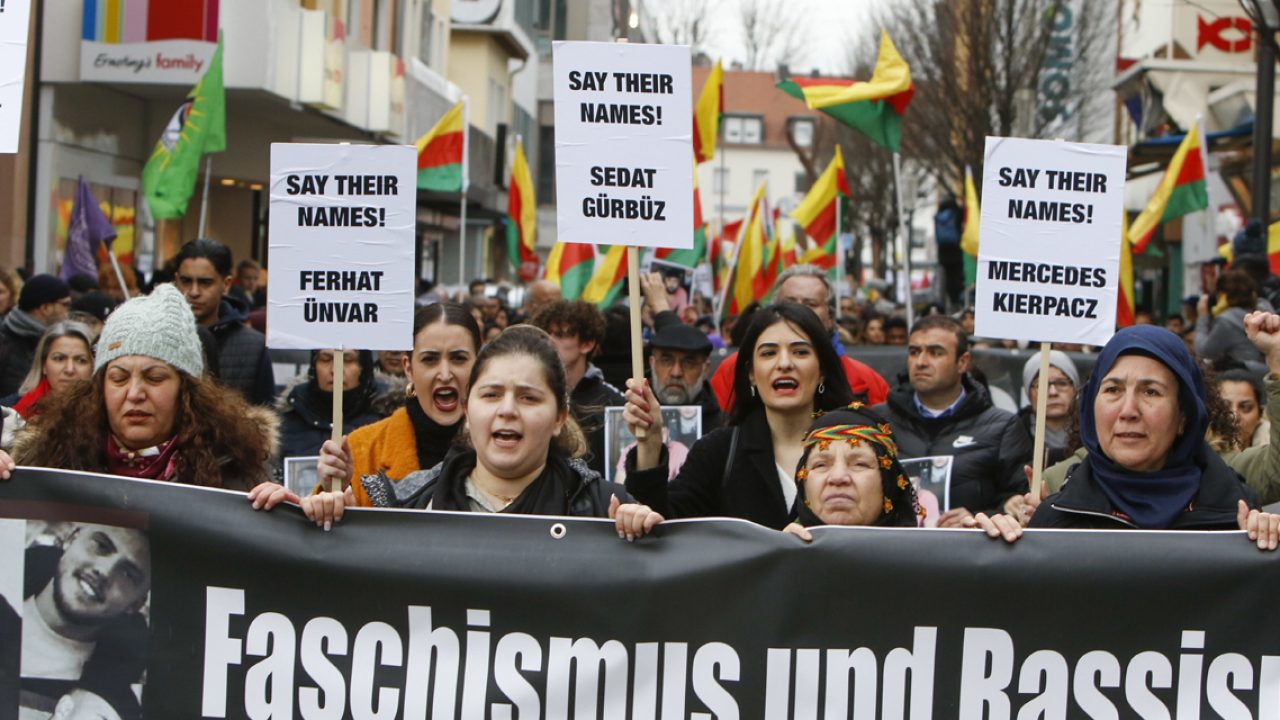 Germany: Anti-fascist protest in Hanau
