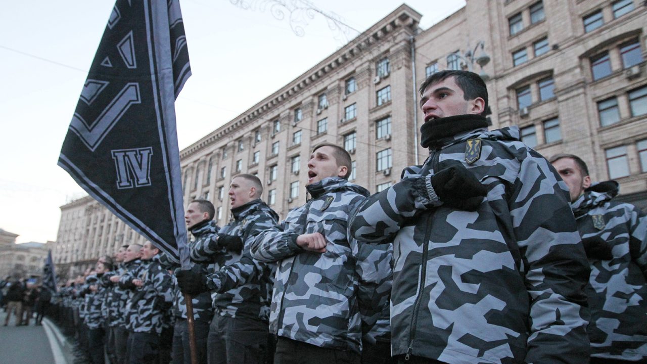 March of the National Squads in Kiev