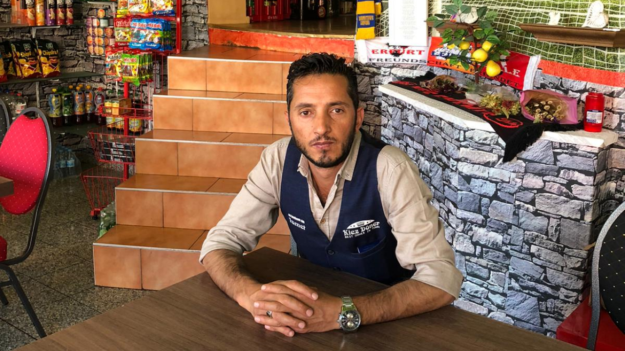 İsmet Tekin, owner of the “Kiez Döner” kebab shop, is one of 43 plaintiffs in the trial against the far-right Halle shooter.