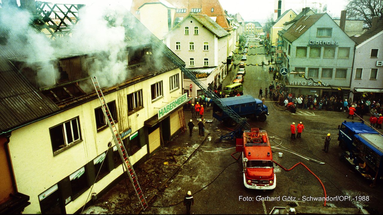 Brand - Habermeierhaus am 17.12.1988