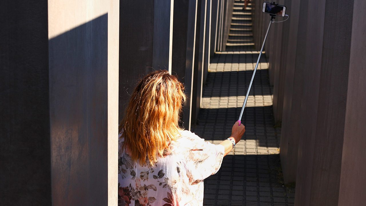 A popular selfie backdrop: Memorial to the Murdered Jews of Europe in Berlin.