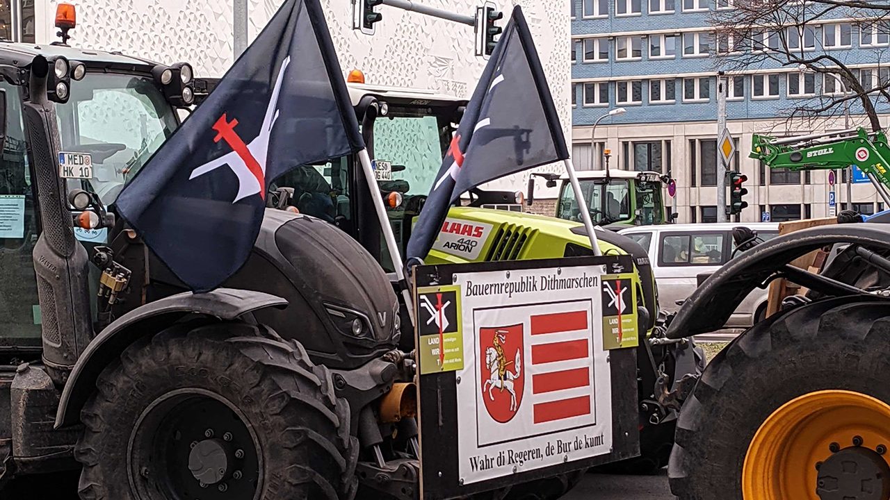 Bauer sucht Frau Merkel: Protest der Landwirt*innen in Berlin im Februar 2021