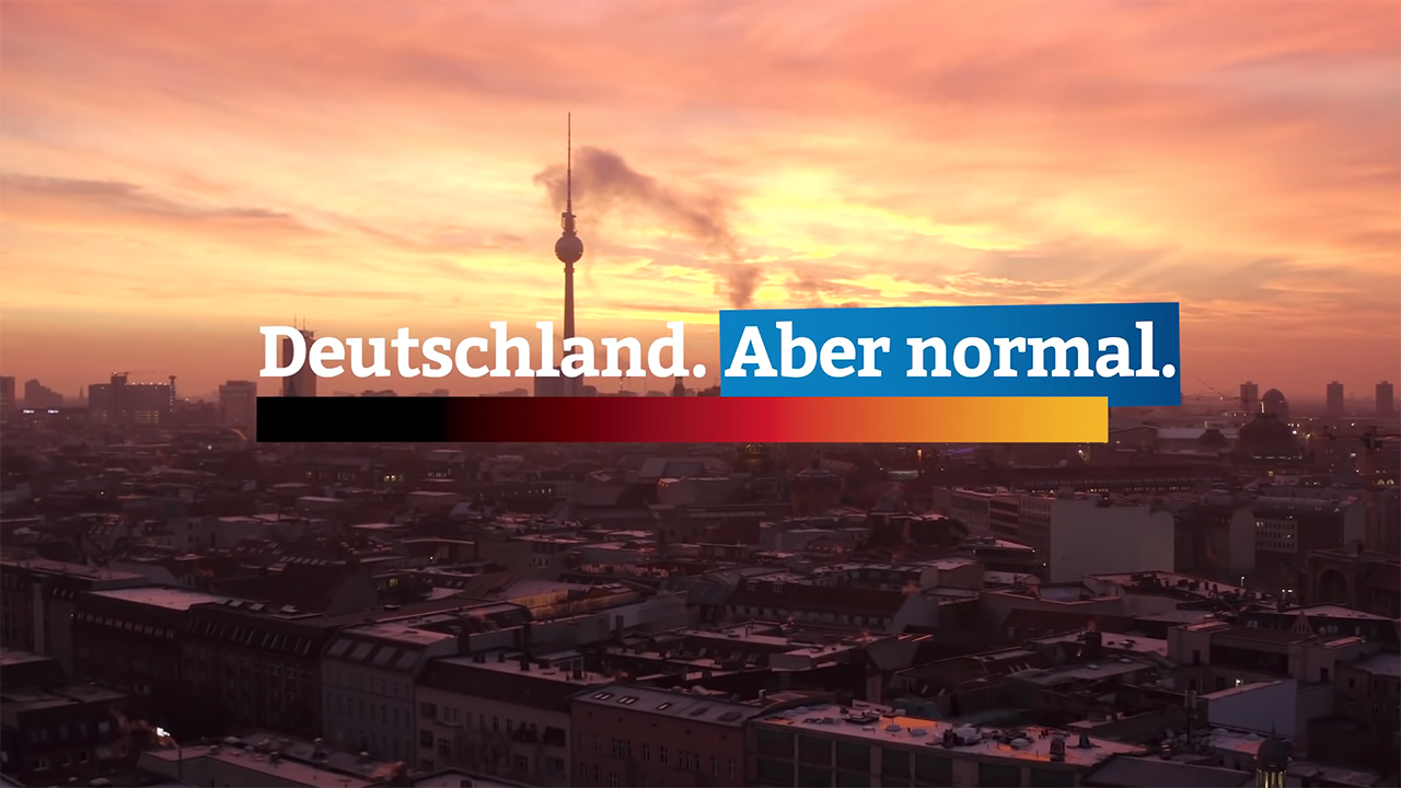 Der Wahlslogan der AfD: „Deutschland. Aber normal.“