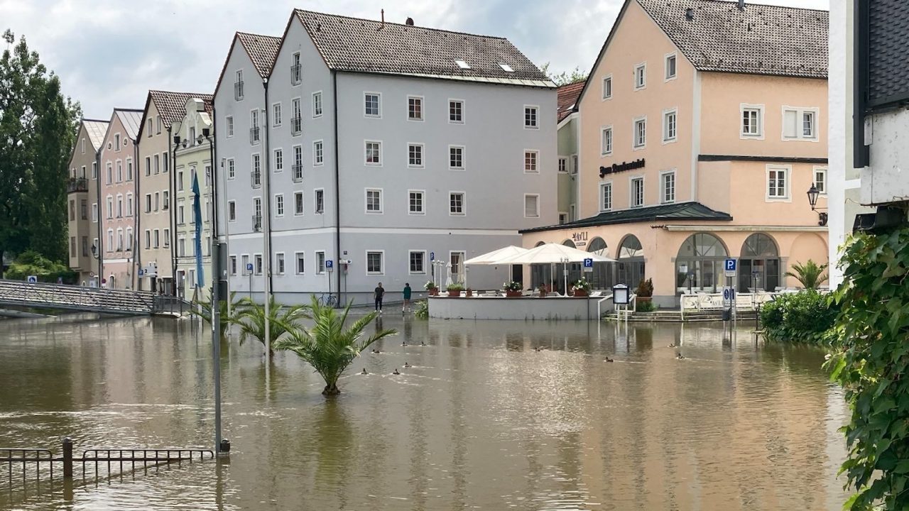 Auch in Passau steigt der Wasserpegel