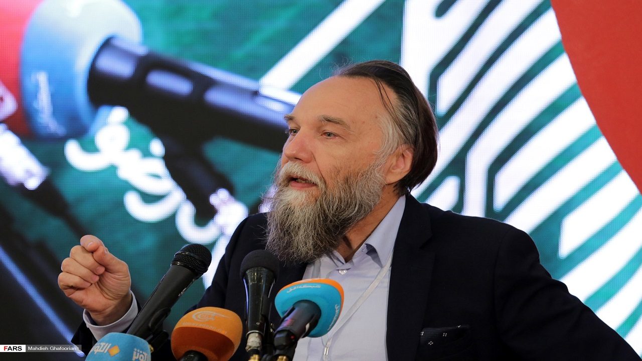 Alexander Dugin bei einer antizionistischen Konferenz im Iran
