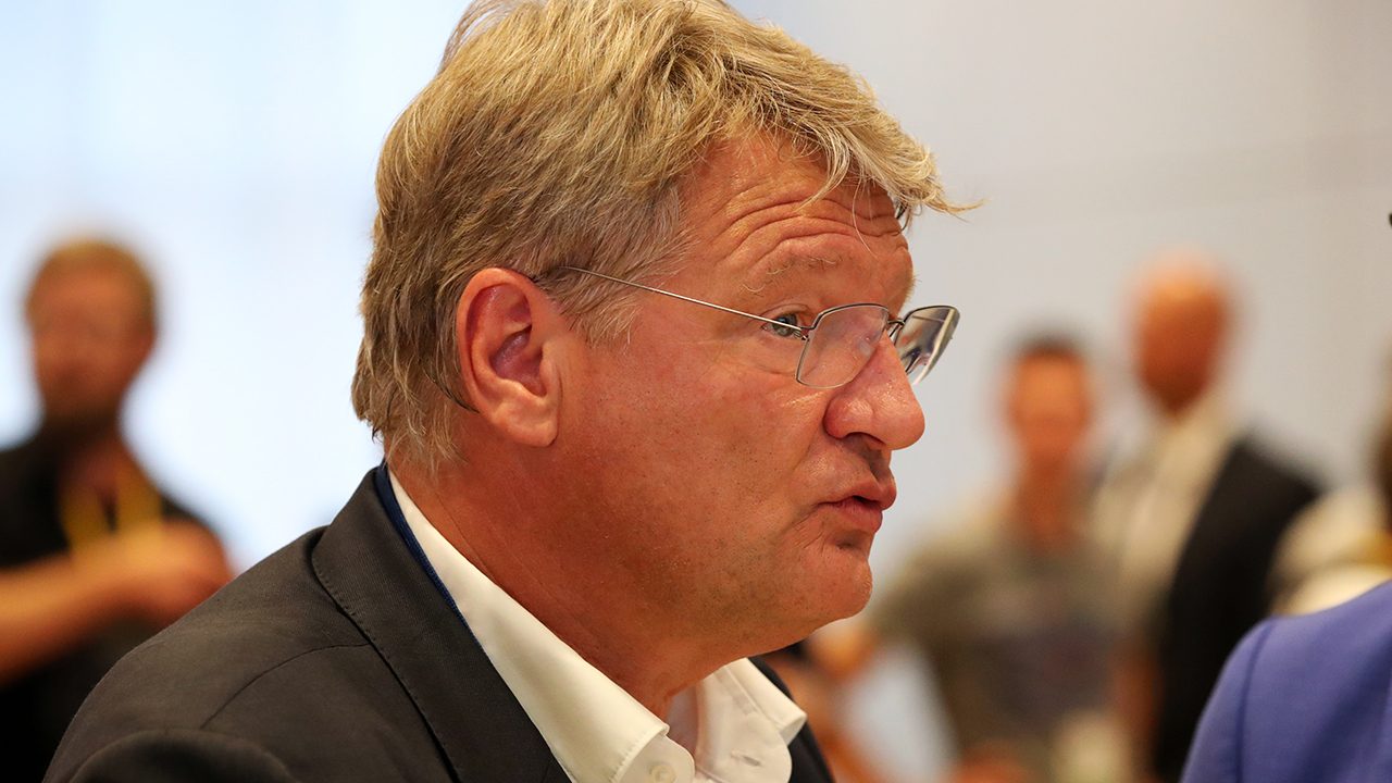 Damals noch in der AfD: Jörg Meuthen am sächsischen Wahlabend 2019