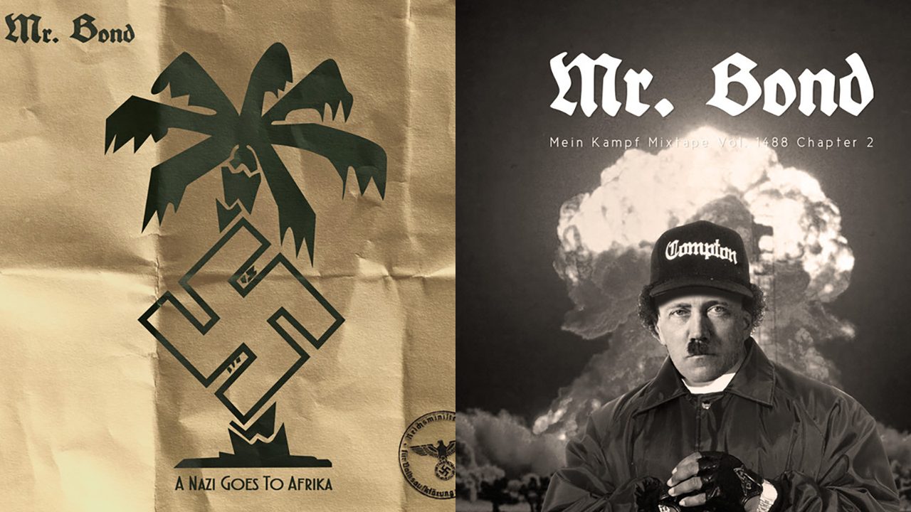 Auf seinen Albumcovern verherrlicht der Neonazi-Rapper Mr. Bond Hitler und den Nationalsozialismus