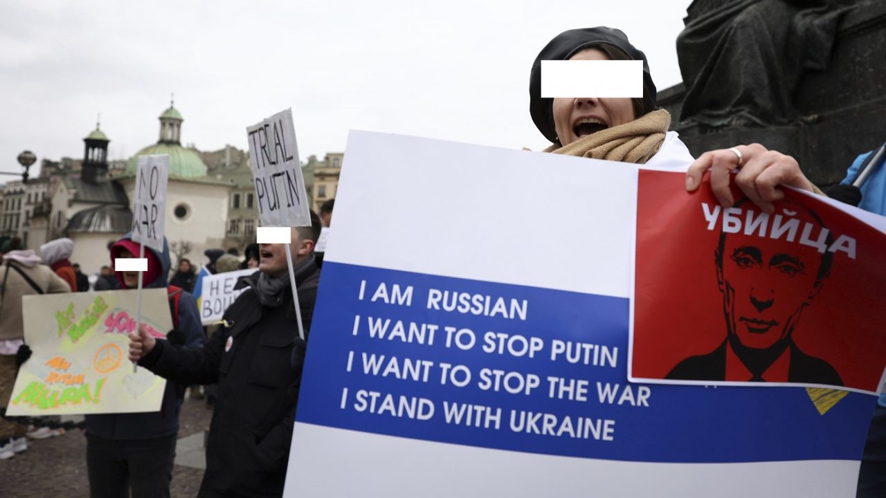 Ukraine Crisis / Russians protest in Poland