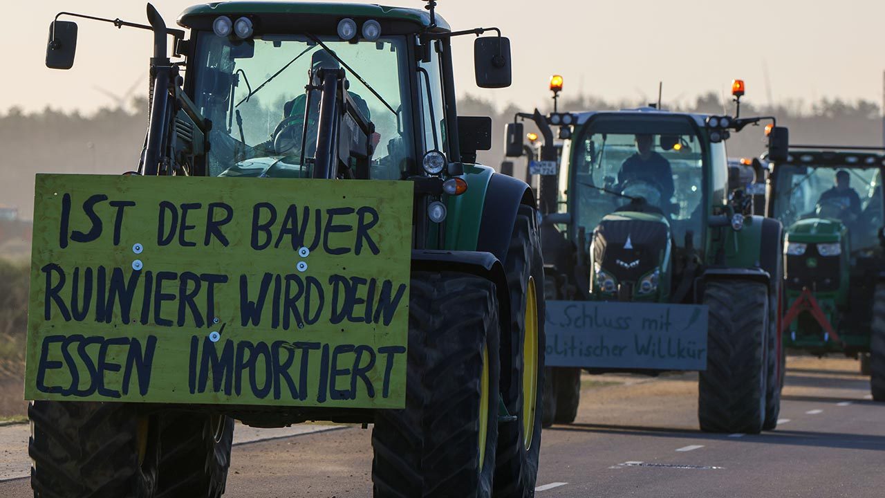 Großdemonstration von Landwirten