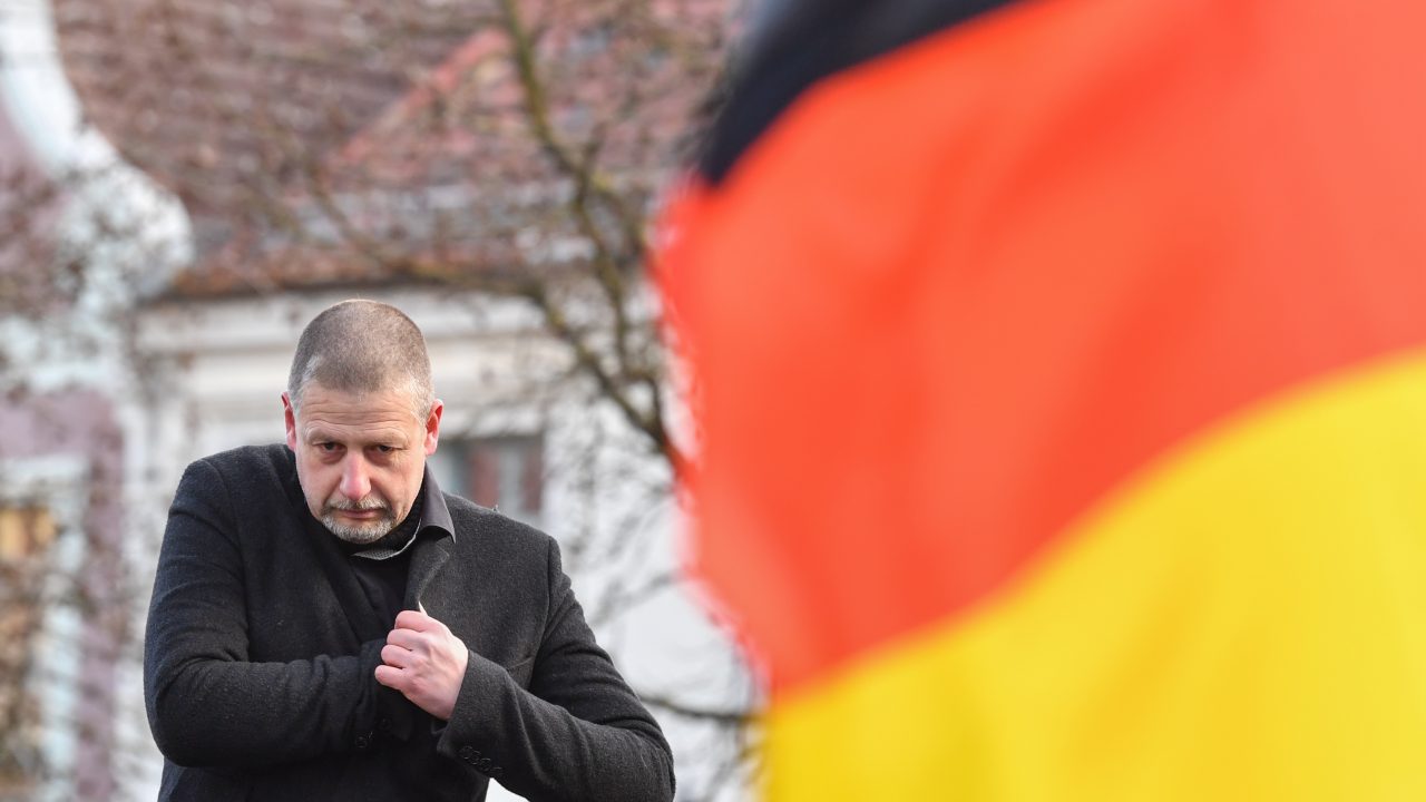 Demonstration gegen Flüchtlinge in Cottbus