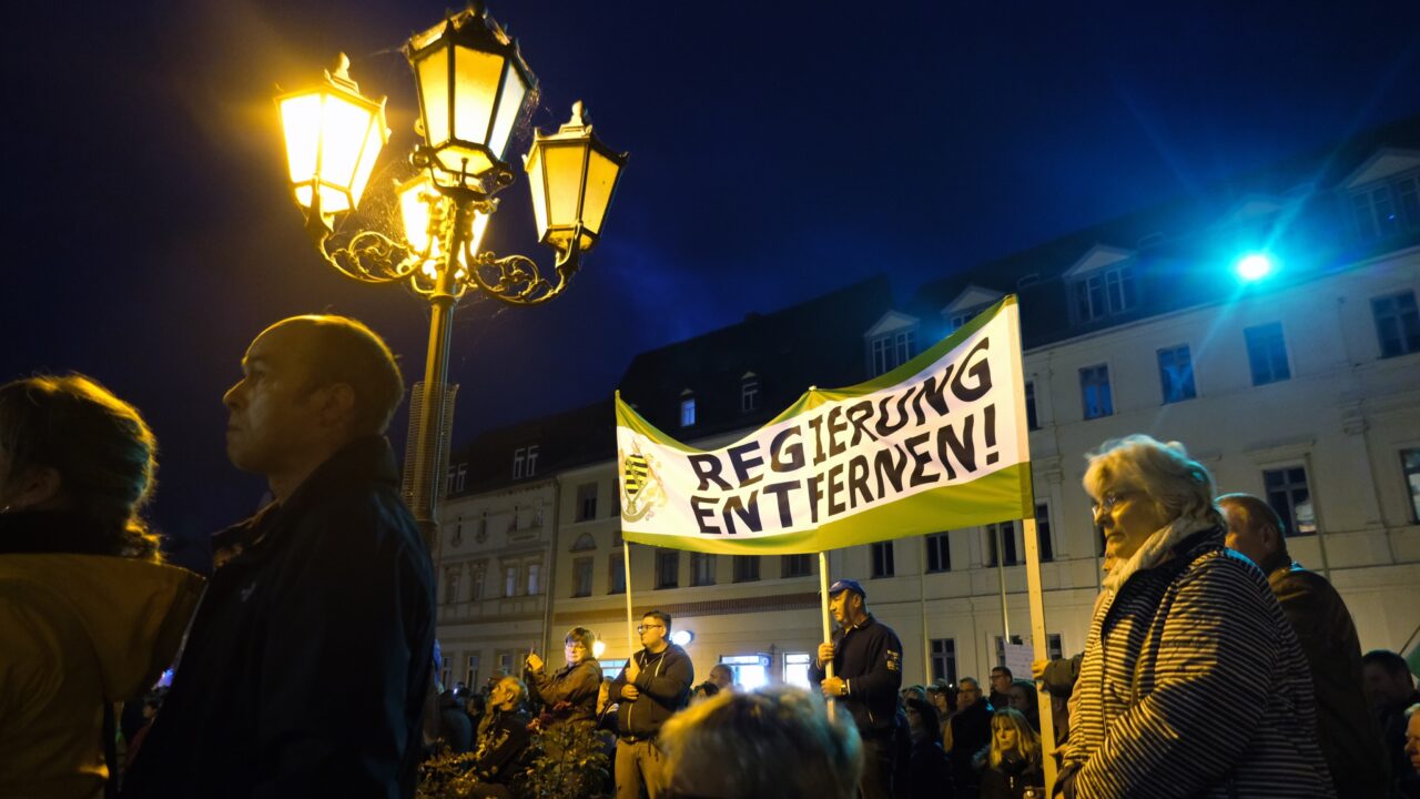 Demonstration gegen die Energiepolitik der Bundesregierung