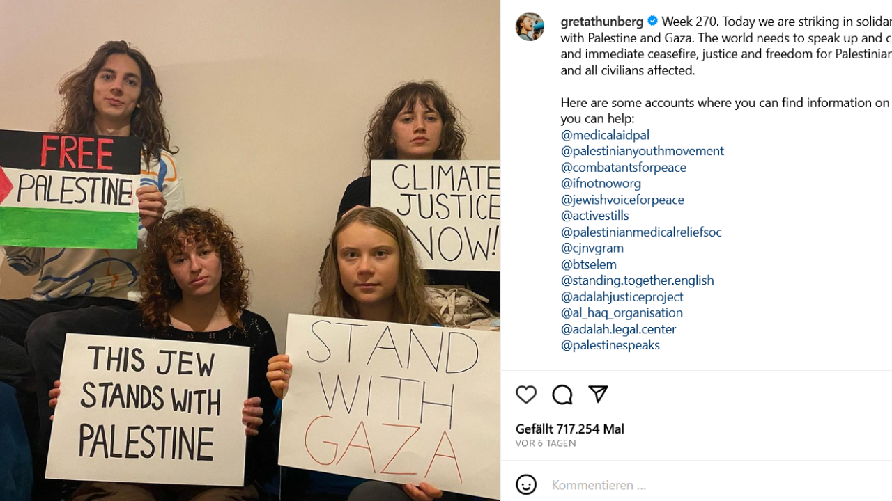 Greta Thunberg Gaza