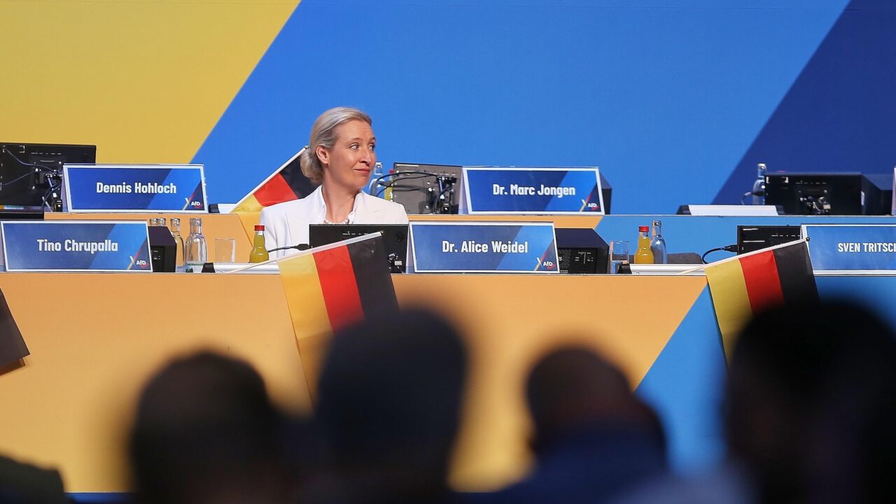 Erfurt, Thüringen, Deutschland: Messe: AfD-Bundesparteitag: Alice Weidel