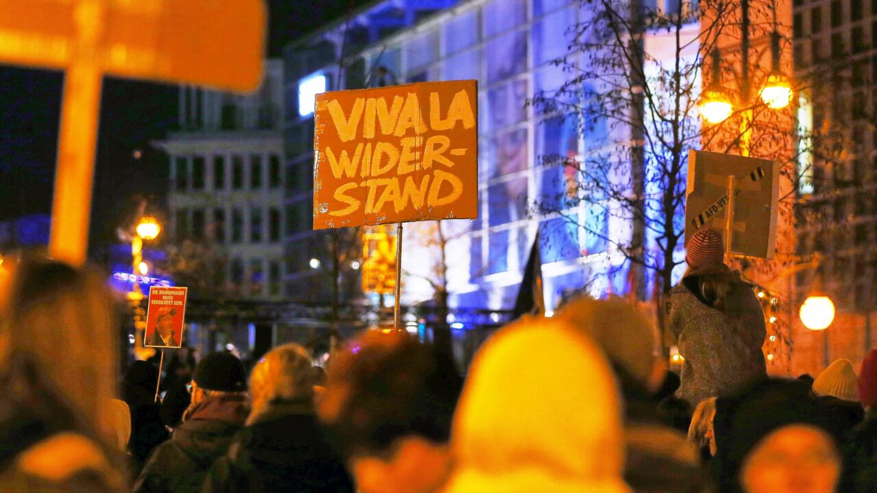 Demo vor der CDU-Parteizentrale